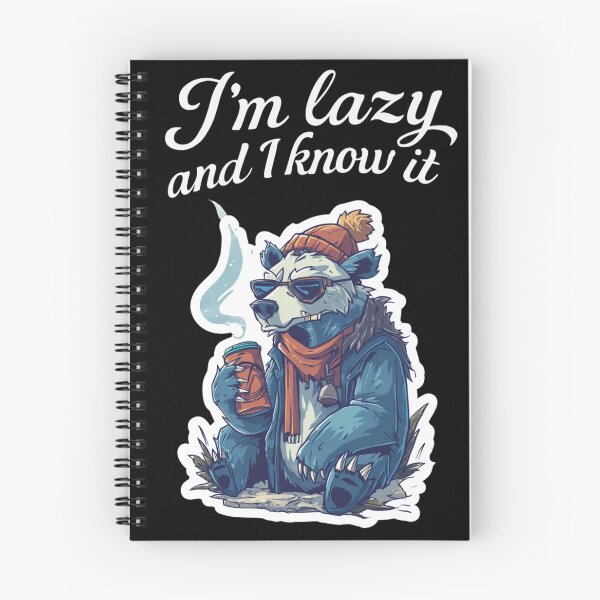 Item preview, Lazy Bear With Coffee – I Am Lazy and I Know It Sleepy Coffee Bear Lazy Mood designed and sold by KZurHTPC.