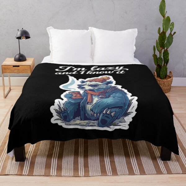 Item preview, Lazy Bear With Coffee – I Am Lazy and I Know It Sleepy Coffee Bear Lazy Mood designed and sold by KZurHTPC.