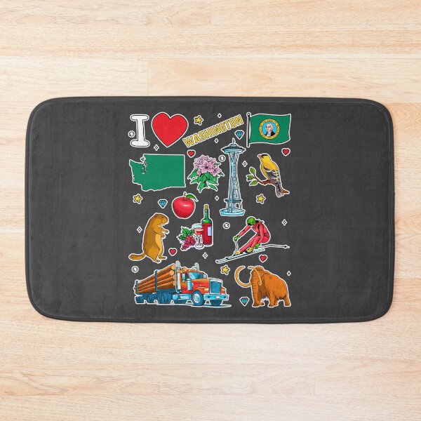 Item preview, I Love Washington State Mega Sticker Pack | Iconic Pacific Northwest Pride designed and sold by mashmosh.