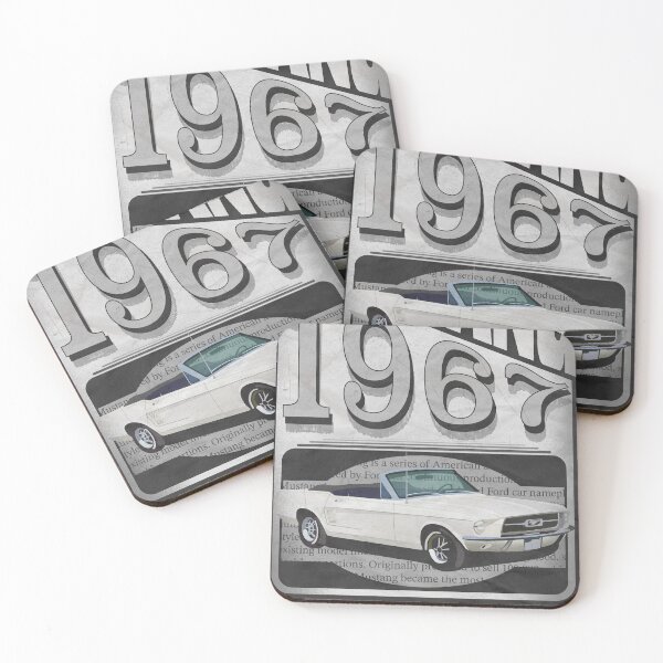 Item preview, White 1967 Ford Mustang Design designed and sold by amnelson05.