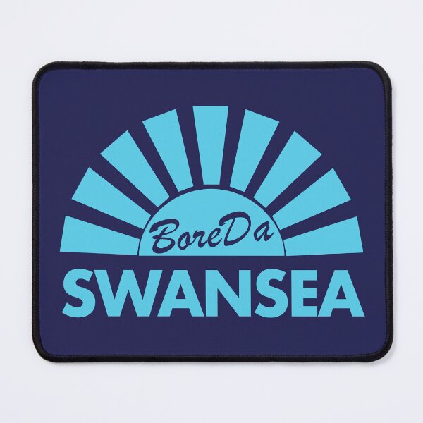 Item preview, Bore Da Swansea Good Morning Abertawe Cyan designed and sold by unREST-design.