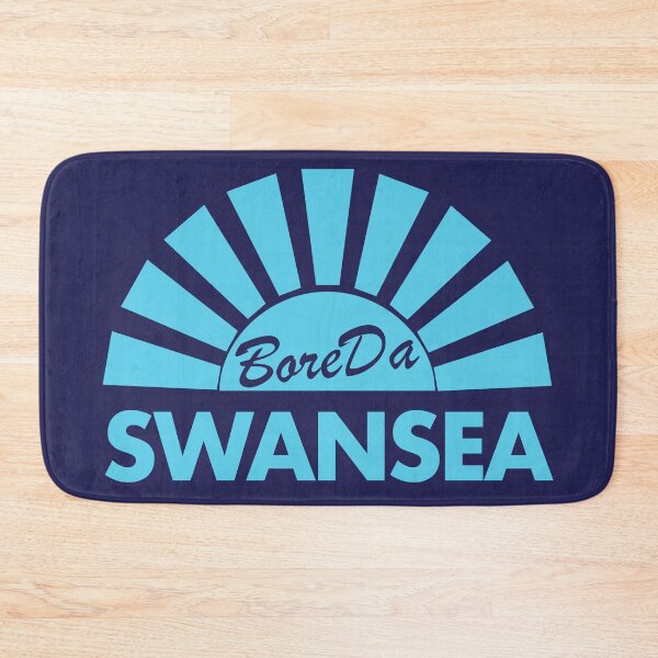 Item preview, Bore Da Swansea Good Morning Abertawe Cyan designed and sold by unREST-design.
