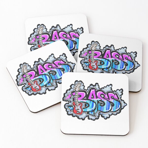 Item preview, Bass blue and pink Graffiti 12345 designed and sold by LowEndGraphics.