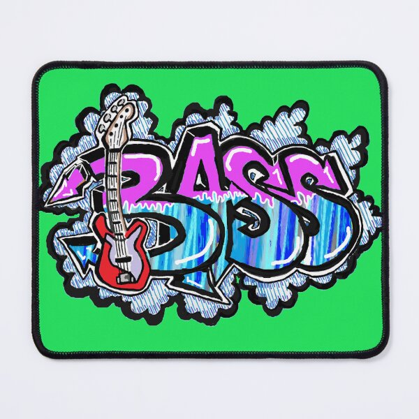 Item preview, Bass blue and pink Graffiti 12345 designed and sold by LowEndGraphics.