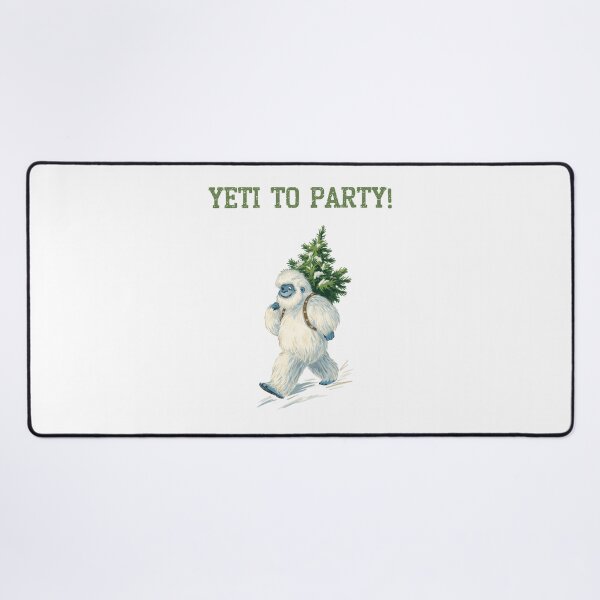 Item preview, Yeti to Party! – Funny Christmas Yeti Carrying a Tree designed and sold by Kindloom.