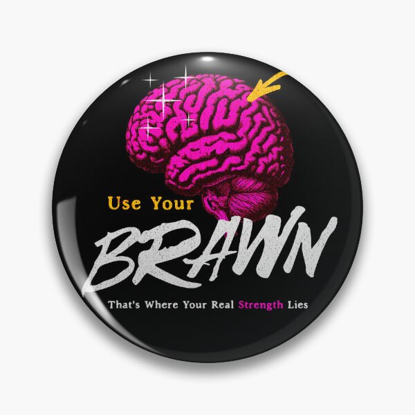Item preview, Use Your Brawn (dark backgrounds) designed and sold by Brain Shorts.