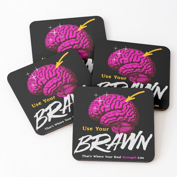 Item preview, Use Your Brawn (dark backgrounds) designed and sold by Brain Shorts.