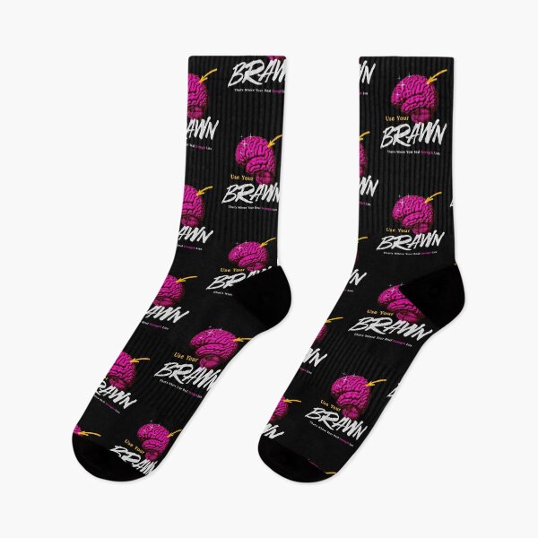 Item preview, Use Your Brawn (dark backgrounds) designed and sold by Brain Shorts.