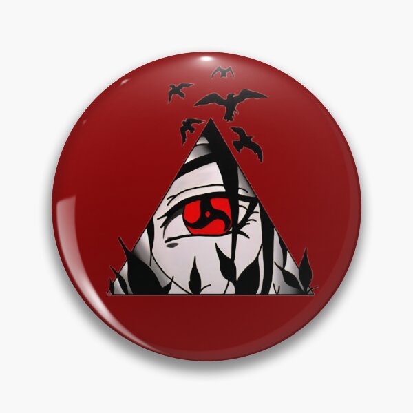 Item preview, Crimson Eye Triangle – Shinobi Anime Inspired Minimal Art designed and sold by PosterFuel.