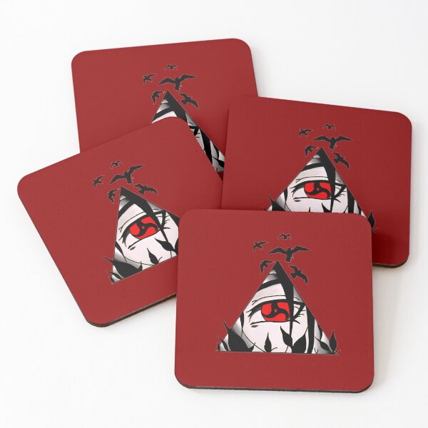 Item preview, Crimson Eye Triangle – Shinobi Anime Inspired Minimal Art designed and sold by PosterFuel.