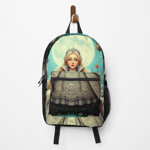 Item preview, White Queen Ethereal Fantasy Art Print - High Detail Pop Surrealism Through the Looking Glass Painting designed and sold by Art's Diner.