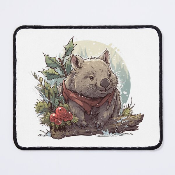 Item preview, Cute Winter Wombat – Festive Mood Christmas Vibes Design designed and sold by KZurHTPC.