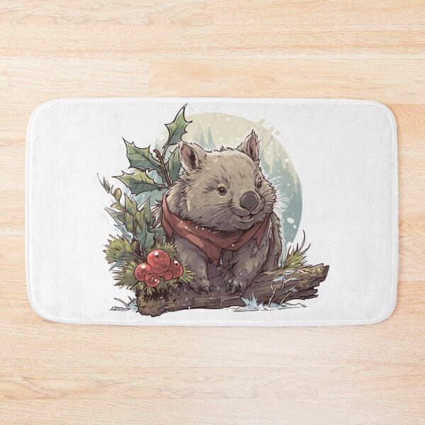 Item preview, Cute Winter Wombat – Festive Mood Christmas Vibes Design designed and sold by KZurHTPC.