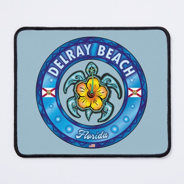 Item preview, Delray Beach Florida sea turtle hibiscus designed and sold by studioss76.