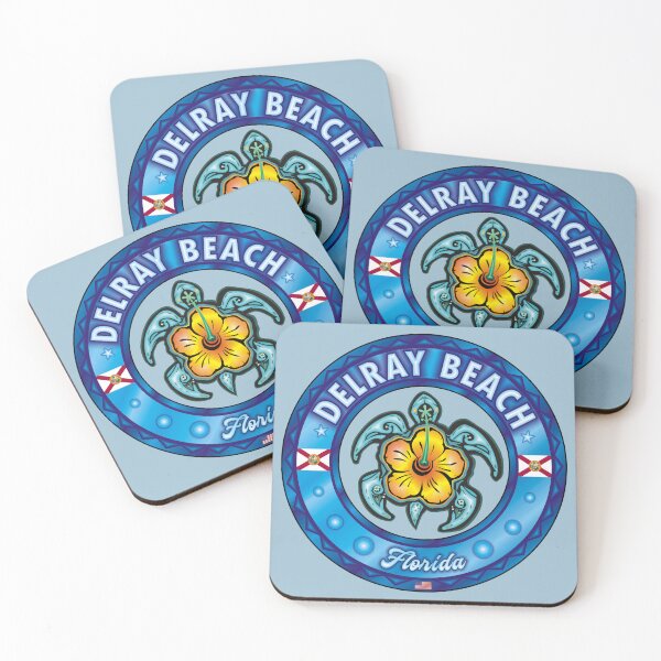 Item preview, Delray Beach Florida sea turtle hibiscus designed and sold by studioss76.