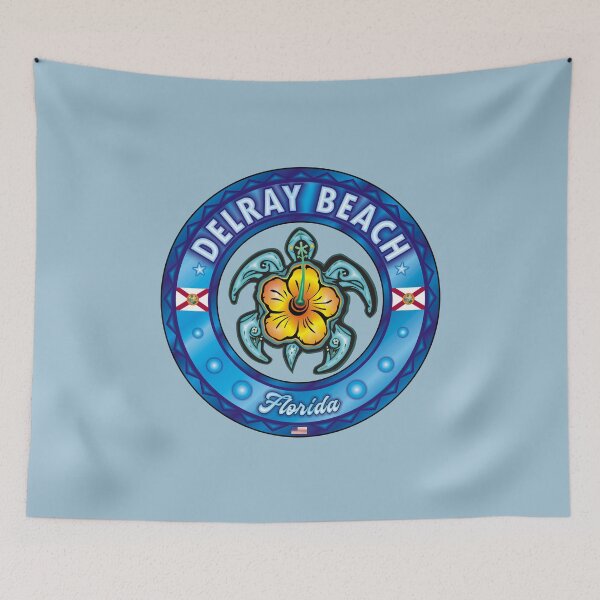 Item preview, Delray Beach Florida sea turtle hibiscus designed and sold by studioss76.
