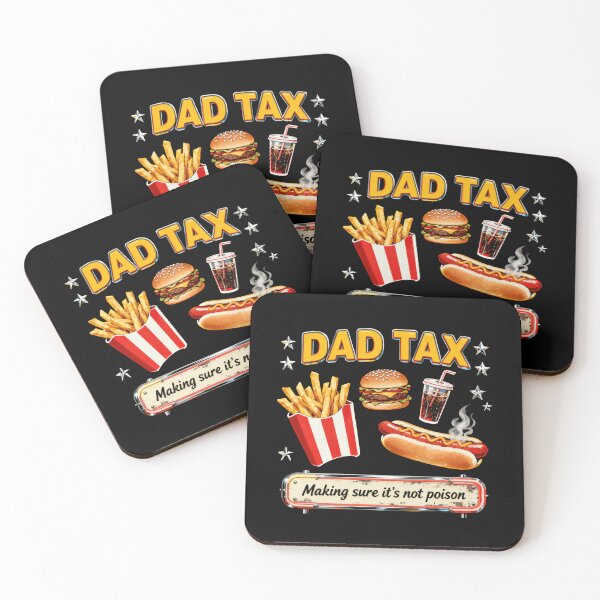 Item preview, Dad Tax – Funny Dad Saying Pizza Burger Juice designed and sold by SkeletonsDanger.