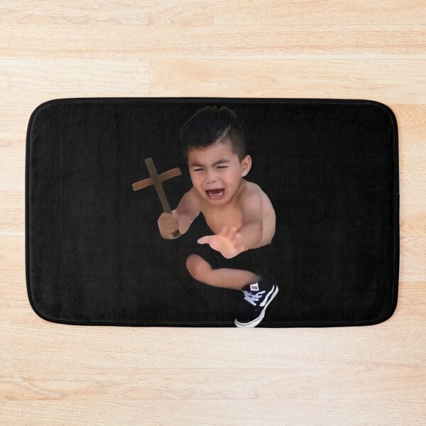 Item preview, Crying child with a cross, I rebuke you Meme designed and sold by NF Designs Studio DTF.