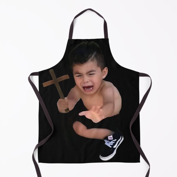 Item preview, Crying child with a cross, I rebuke you Meme designed and sold by NF Designs Studio DTF.