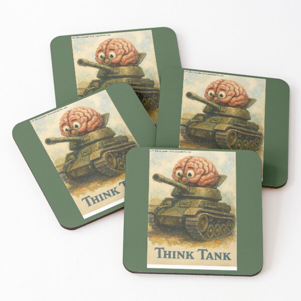 Item preview, Whimsical Think Tank Cartoon Design designed and sold by Rick London Gifts.