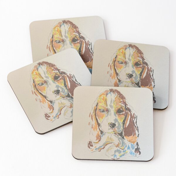 Item preview, Beagle puppy in acrylic  designed and sold by ElenaCarin97.
