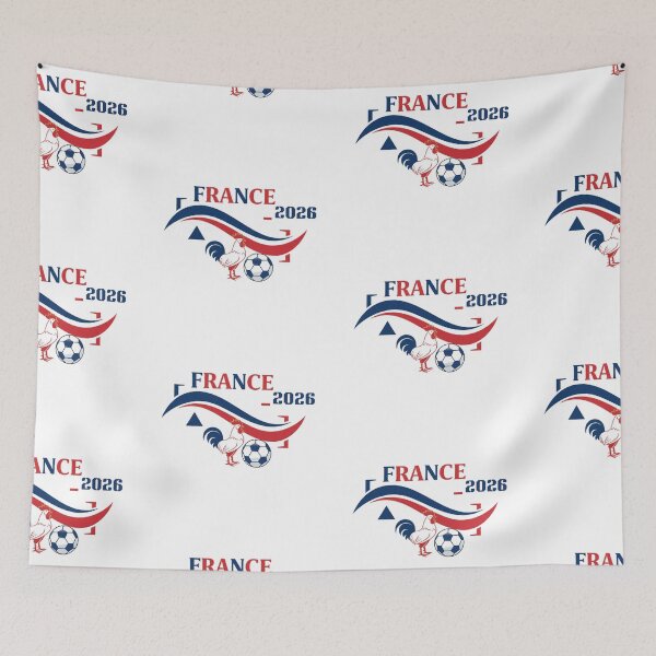 Item preview, Le Coq Gaulois Minimaliste - France 2026 T-Shirt / Vagues Abstraites Tricoloresز designed and sold by printeGear.