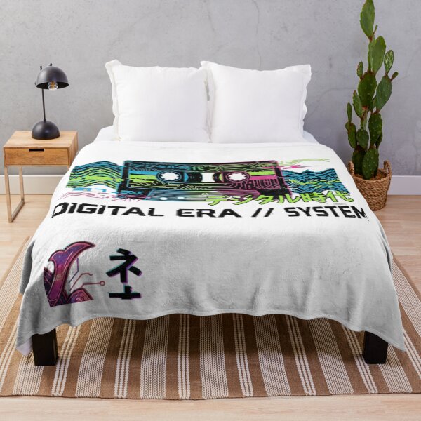 Item preview, Digital Era Glitch: Japanese Cassette Tape Circuit Board Sticker & Vaporwave T-Shirt designed and sold by MonaRose_Art.