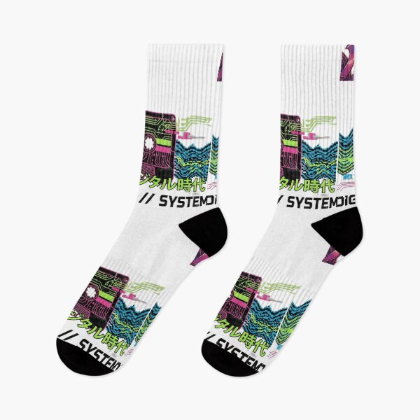 Item preview, Digital Era Glitch: Japanese Cassette Tape Circuit Board Sticker & Vaporwave T-Shirt designed and sold by MonaRose_Art.