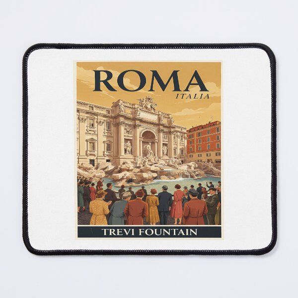 Item preview, Roma Travel Poster Trevi Fountain Italia Retro Italy Tourism Art designed and sold by sky11PP.