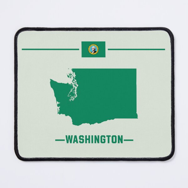 Item preview, The Evergreen State Pride, Washington Map Silhouette and Flag designed and sold by mashmosh.