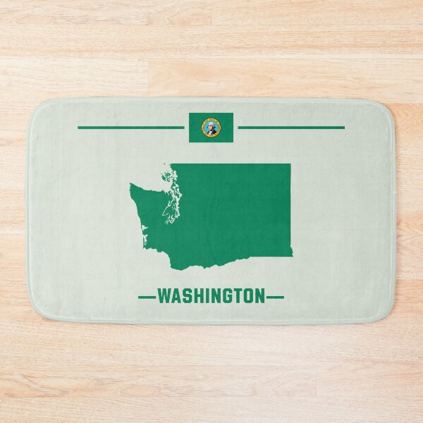 Item preview, The Evergreen State Pride, Washington Map Silhouette and Flag designed and sold by mashmosh.