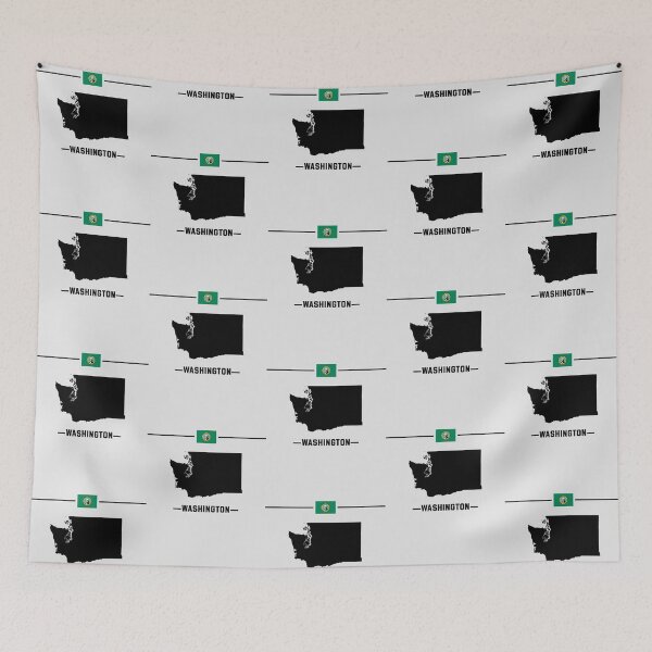 Item preview, Iconic Washington State Silhouette - Evergreen Pride Tee designed and sold by mashmosh.