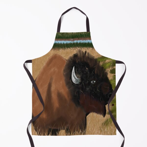 Item preview, Grand Tetons Bison designed and sold by Anne's Drawing and Design.