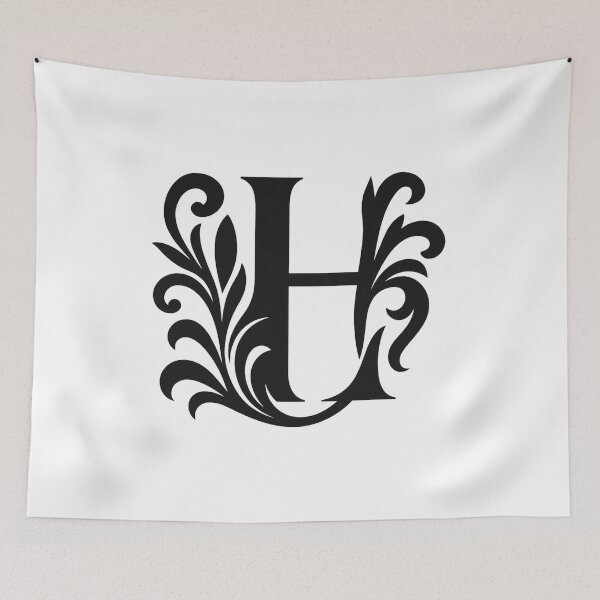 Item preview, Elegant Ornamental Letter H – Vintage Flourish Design designed and sold by luckyyouth.