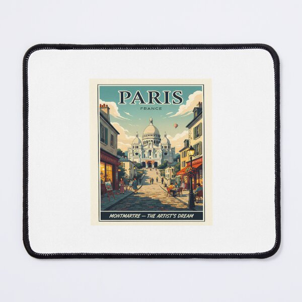Item preview, Paris Travel Poster Montmartre Sacré-Cœur designed and sold by sky11PP.