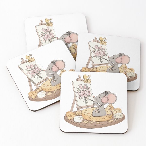 Item preview, Minimalist Munchies: A Chibi Mouse Illustration designed and sold by chunzartshop.