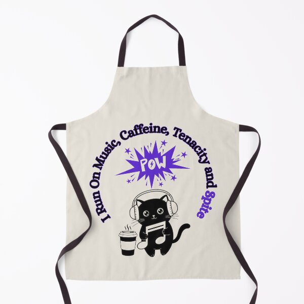 Item preview, I Run On Music, Caffeine, Tenacity and Spite, Purple designed and sold by Nightshade Pixie Creations.
