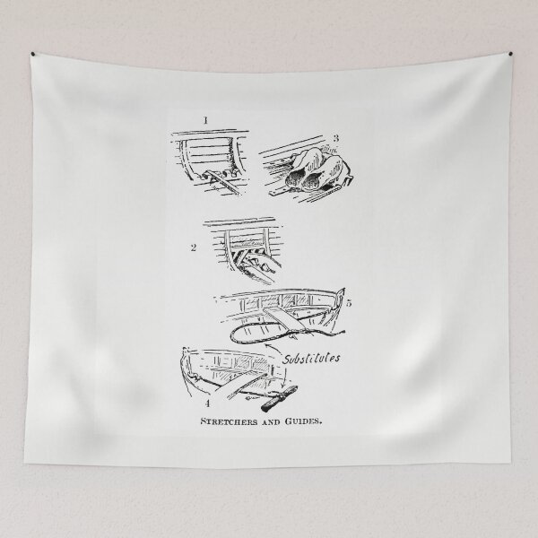 Item preview, Vintage Rowing Diagram – Stretchers and Guides Illustration designed and sold by Michael van der Hoorn.