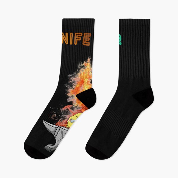 Item preview, Knife Maker Gift – Funny Bladesmith Duck in Flames designed and sold by BLAKZONE.