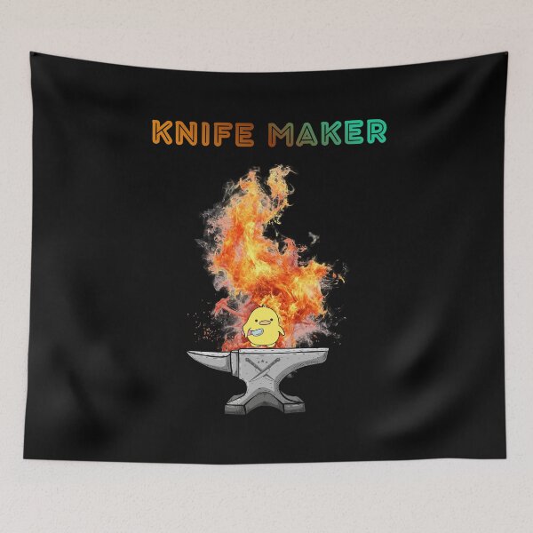 Item preview, Knife Maker Gift – Funny Bladesmith Duck in Flames designed and sold by BLAKZONE.