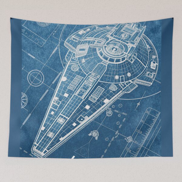 Item preview, Envision the Stars: Blueprint of the Aetherwing Interdictor designed and sold by knappidesign.