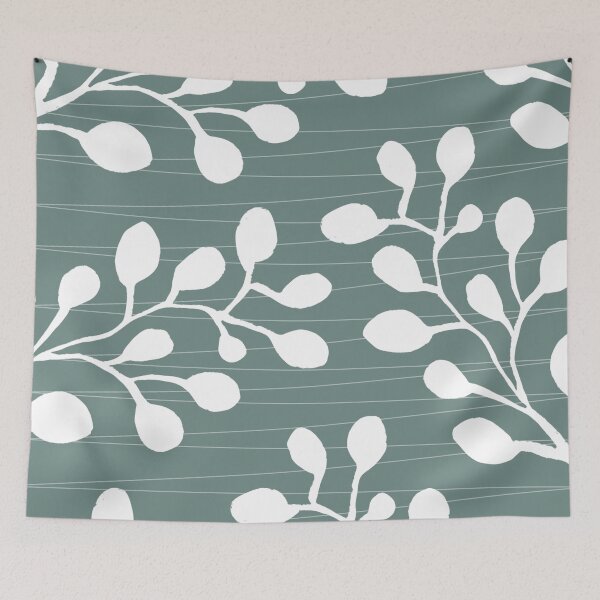 Item preview, Greenery Leaves on Jade designed and sold by MathisDesigns.