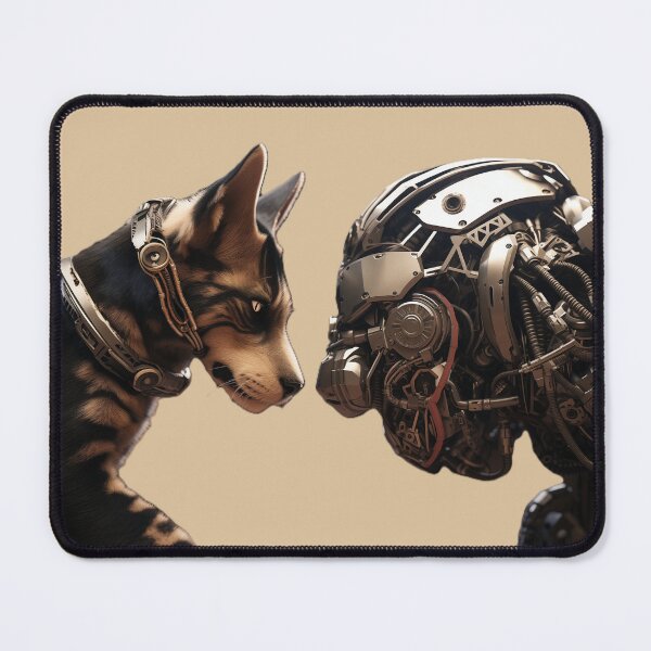 Item preview,  Robo dog vs cat designed and sold by Kat's Design Hub.