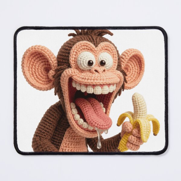 Item preview, A happy monkey eats a banana designed and sold by akherhat-horus.