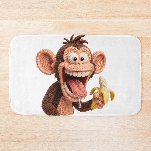 Item preview, A happy monkey eats a banana designed and sold by akherhat-horus.