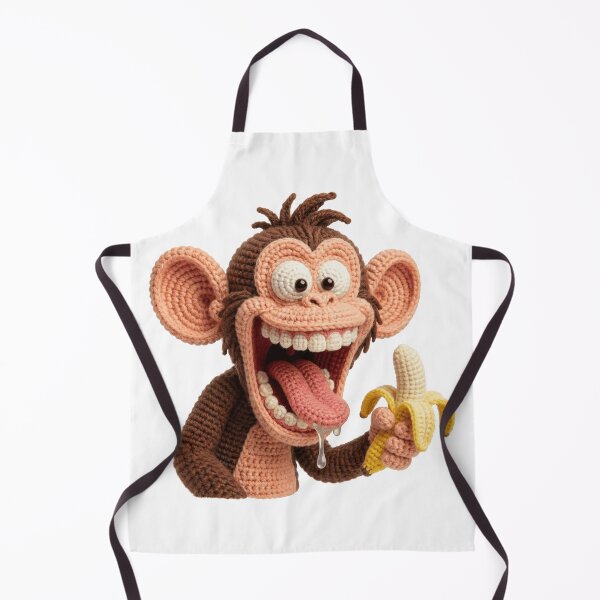 Item preview, A happy monkey eats a banana designed and sold by akherhat-horus.