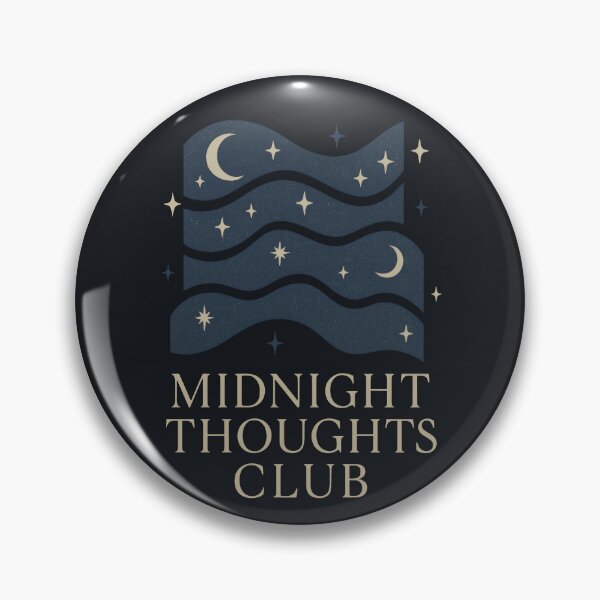 Item preview, Midnight Thoughts Club | Moody Night Aesthetic designed and sold by Ombrya.