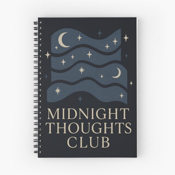 Item preview, Midnight Thoughts Club | Moody Night Aesthetic designed and sold by Ombrya.