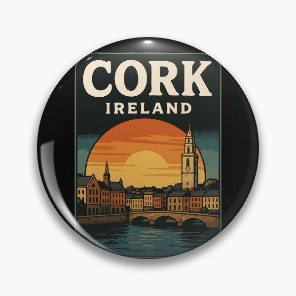 Item preview, Cork Ireland Retro Vintage designed and sold by TomFrontierArt.