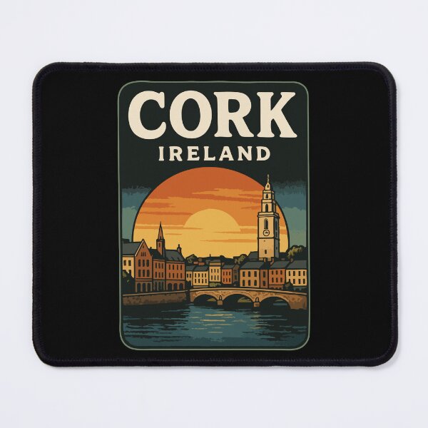 Item preview, Cork Ireland Retro Vintage designed and sold by TomFrontierArt.